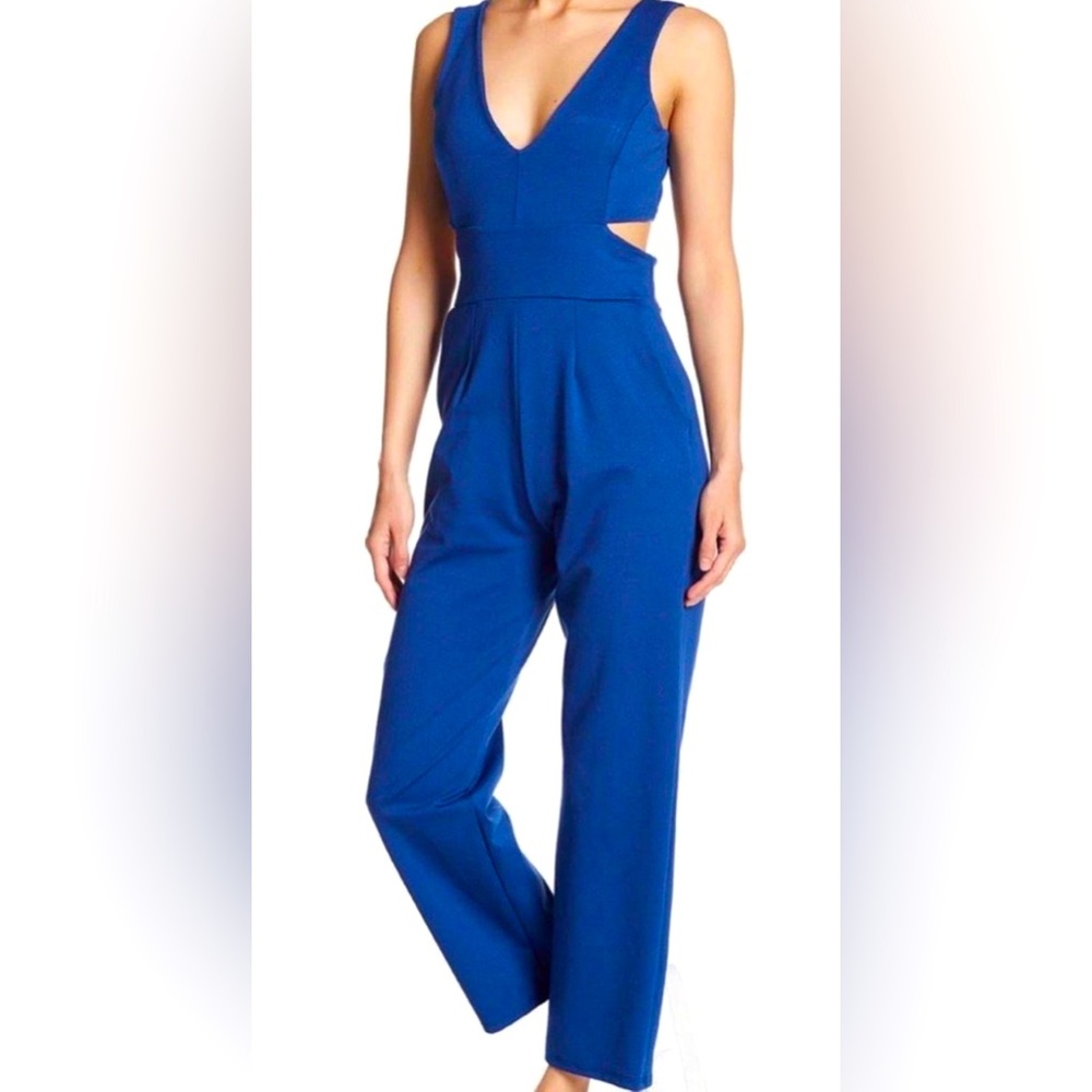 NWT Blue Sleeveless Jumpsuit